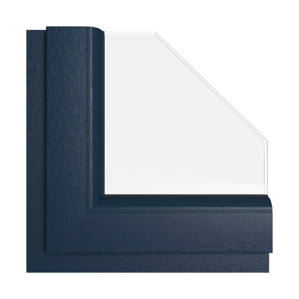 Stalowo niebieski okna kolory kommerling stalowo-niebieski interior