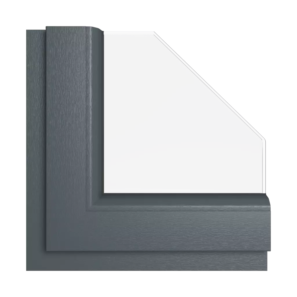 Szary antracytowy okna kolory kommerling szary-antracytowy interior