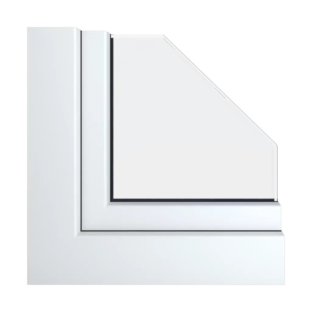 Biały okna profile-okienne gealan s-8000