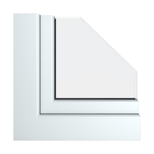 Biały okna profile gealan hst-s-9000