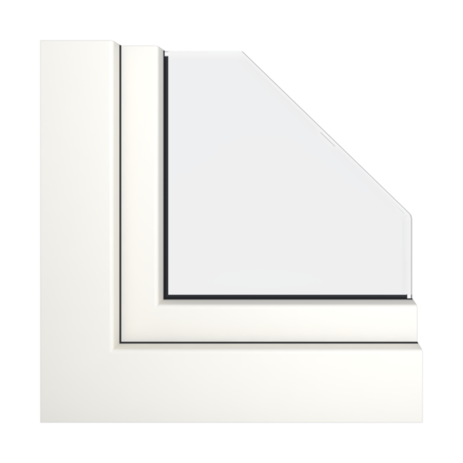 Czysty biały matowy RAL 9010 okna kolory gealan   