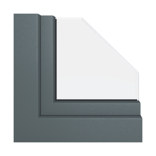 Antracyt strukturalny okna profile gealan hst-s-9000