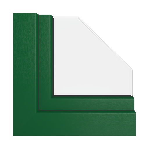 Zieleń mchu RAL 6005 okna profile-okienne gealan hst-s-9000