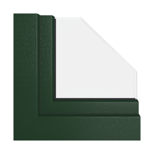 Zielony RAL 6009 okna profile gealan hst-s-9000