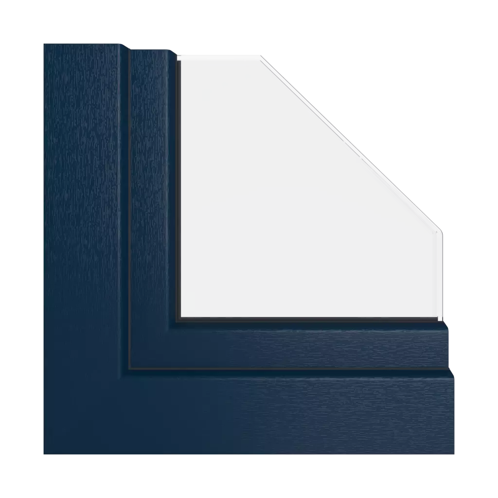 Granatowy RAL 5011 okna profile-okienne gealan s-8000