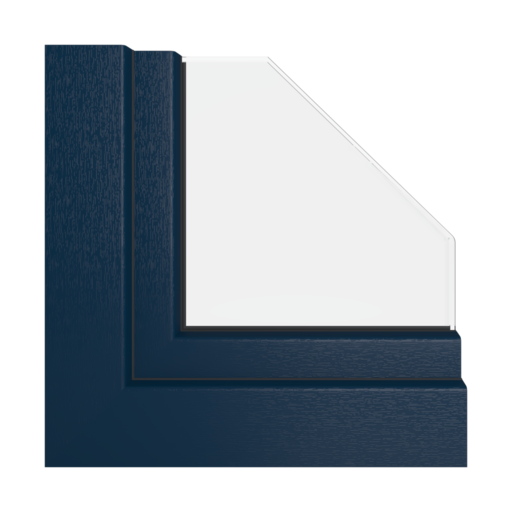 Granatowy RAL 5011 okna profile gealan hst-s-9000