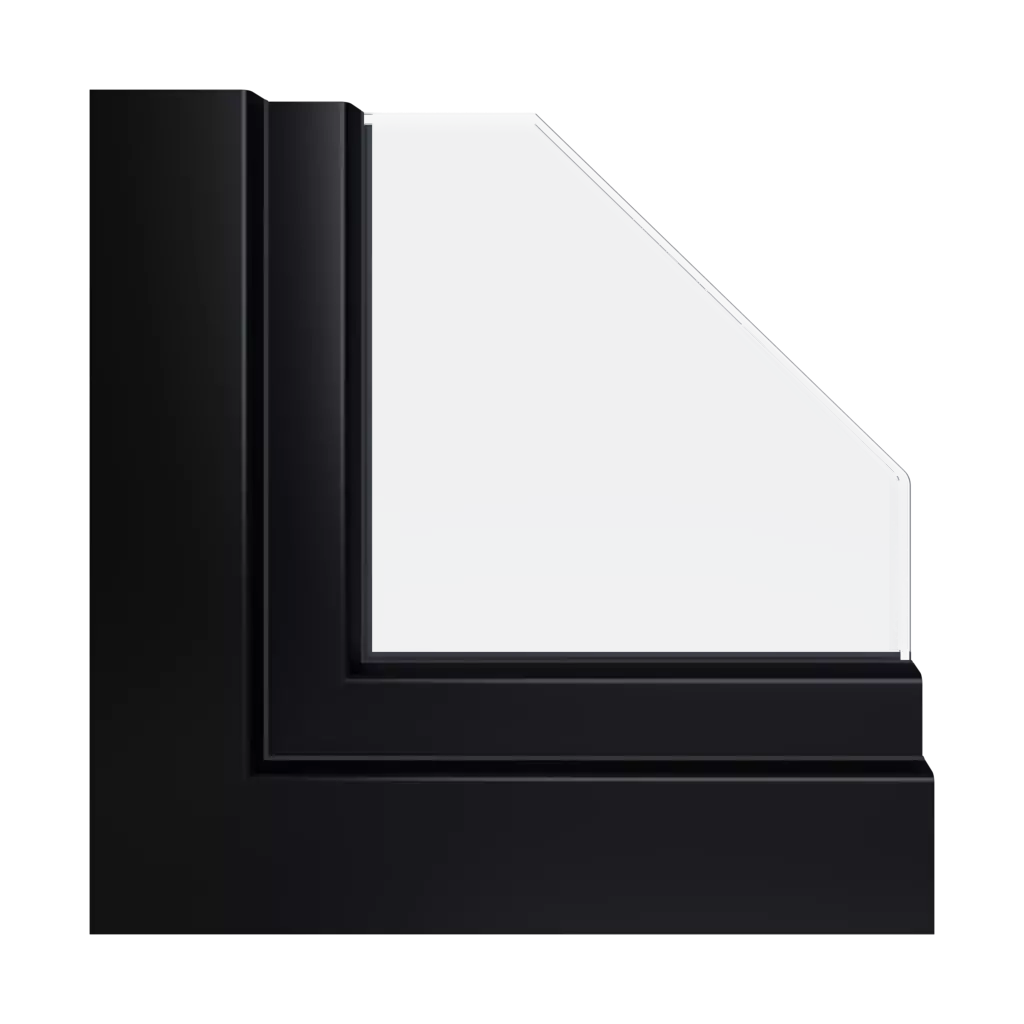 JetBlack RAL 9005 acrycolor ✨ okna profile-okienne gealan linear