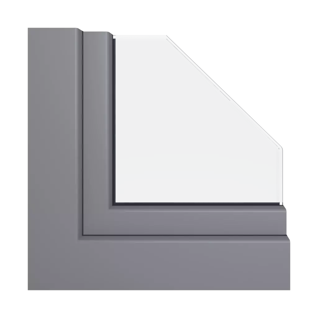 Łupkowy szary RAL 7015 acrycolor okna profile-okienne gealan s-8000