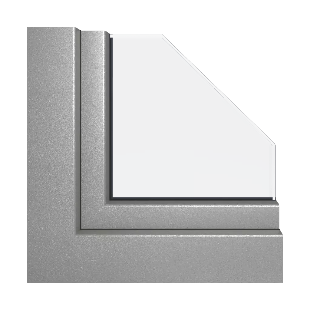Silber podobny do RAL 9007 acrycolor okna kolory gealan   