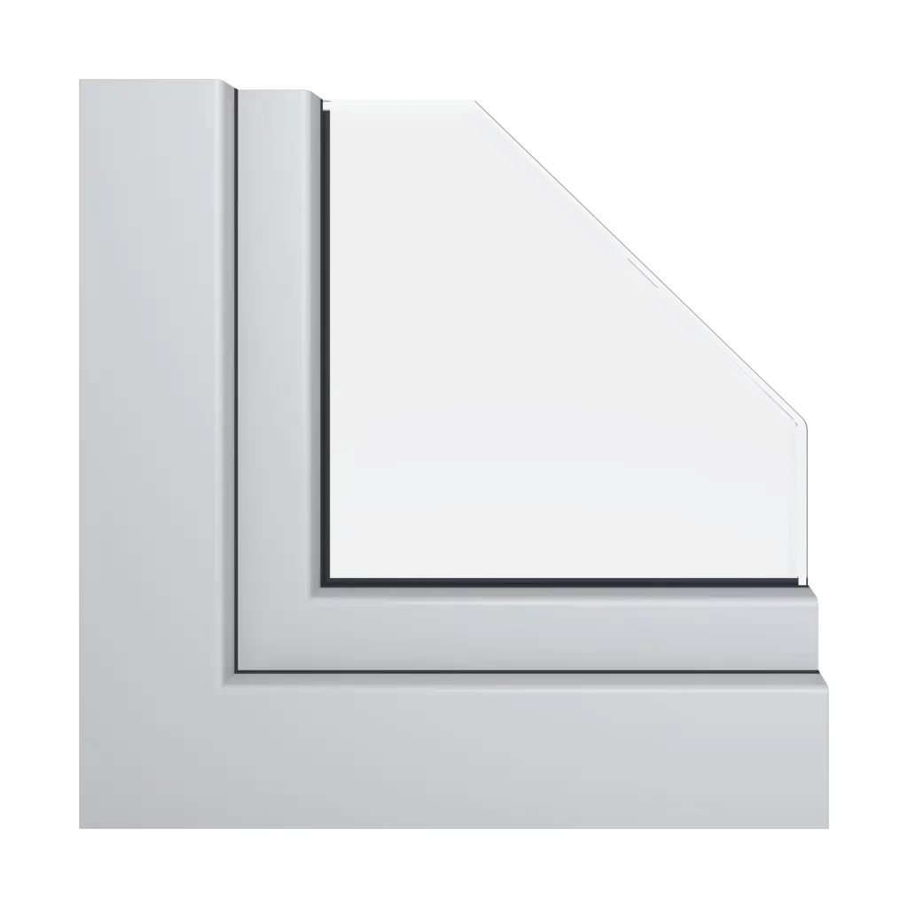 Popielaty pirytowy RAL 7040 acrycolor okna kolory gealan   