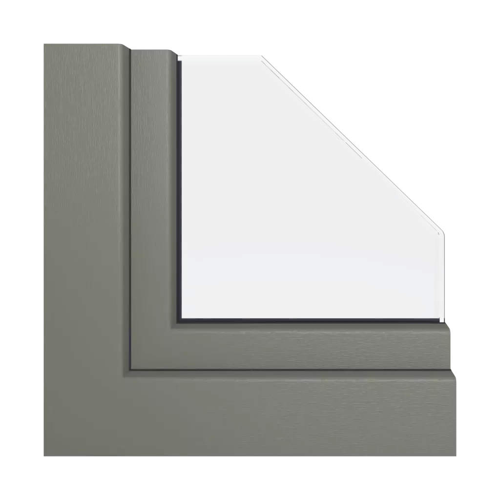 Szarość kwarc strukturalny okna kolory gealan   