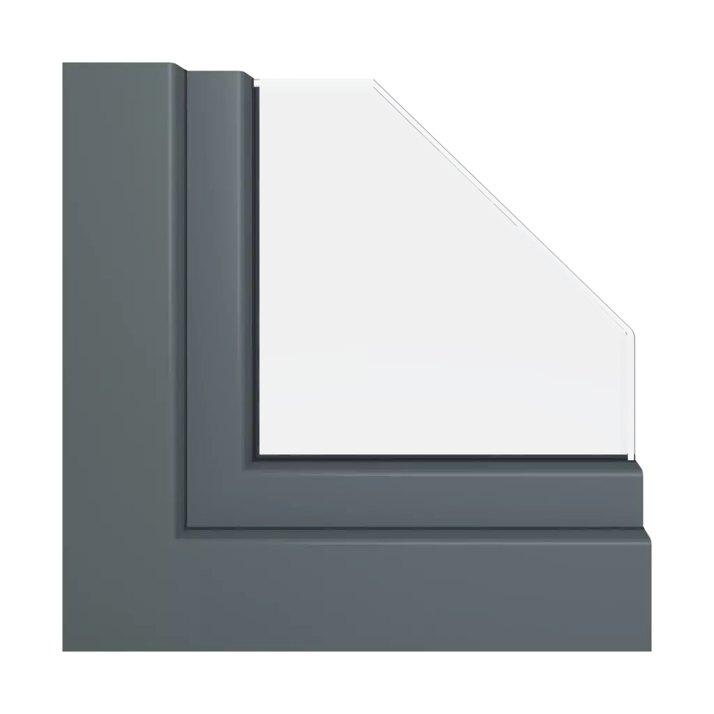 Antracyt RAL 7016 acrycolor okna profile-okienne gealan smoovio