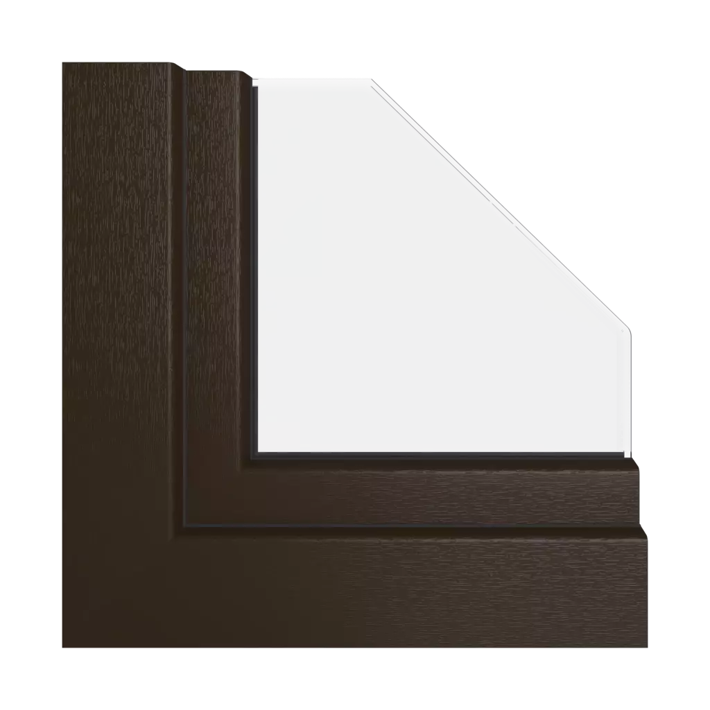 Czekoladowy brąz okna profile-okienne gealan s-8000