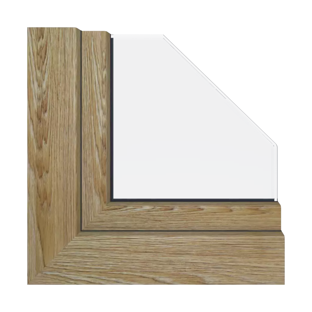 Realwood Woodec Turner Oak malt okna profile-okienne gealan s-8000