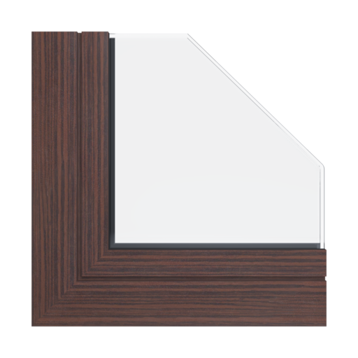 Ciemny mahoń efekt drewna okna profile-okienne aliplast genesis-75