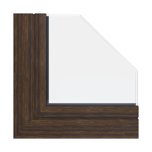 Dąb bagienny efekt drewna okna profile aluprof mb-86-si
