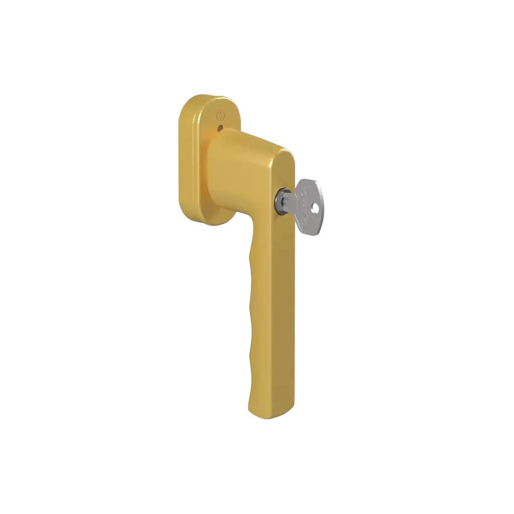 Klamka z kluczykiem Hamburg złota produkty okna-drewniane    