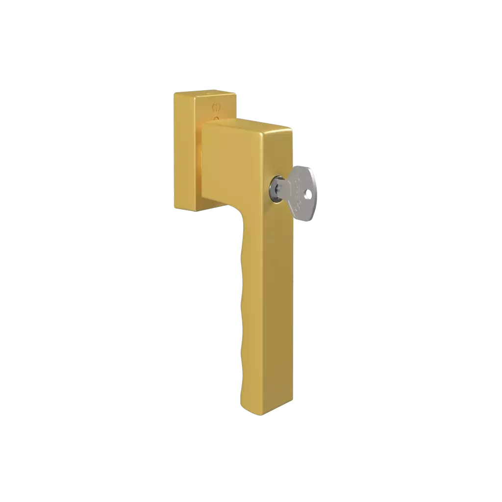 Klamka z kluczykiem SecuForte Toulon złota produkty okna-drewniane    