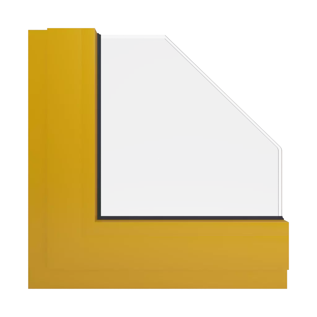 RAL 1004 żółto–miodowy okna kolory aluminium-ral ral-1004 interior