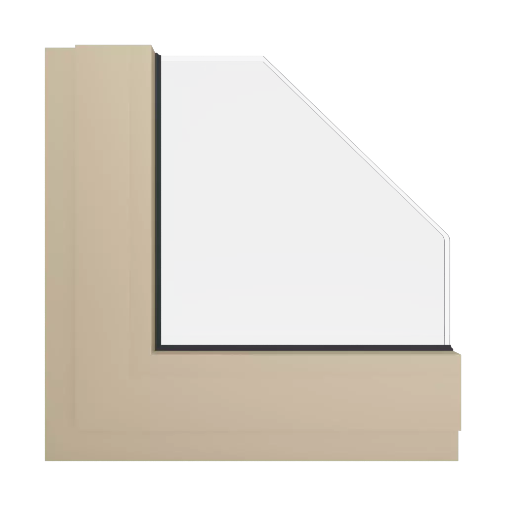 RAL 1014 słomkowo–beżowy okna kolory aluminium-ral ral-1014 interior