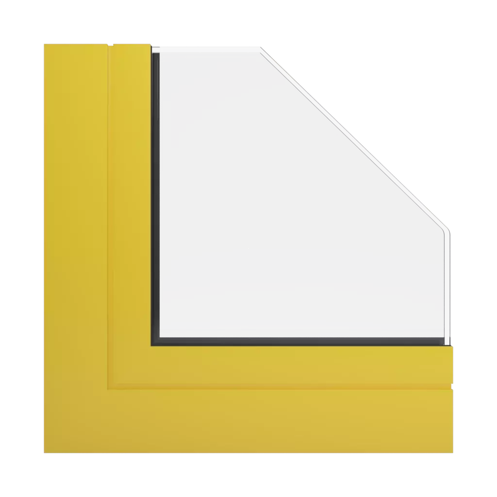RAL 1018 żółty jasny okna kolory aliplast 