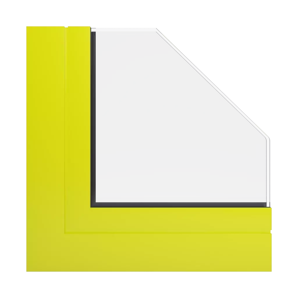 RAL 1026 fluorescencyjny żółty okna profile-okienne aliplast panorama