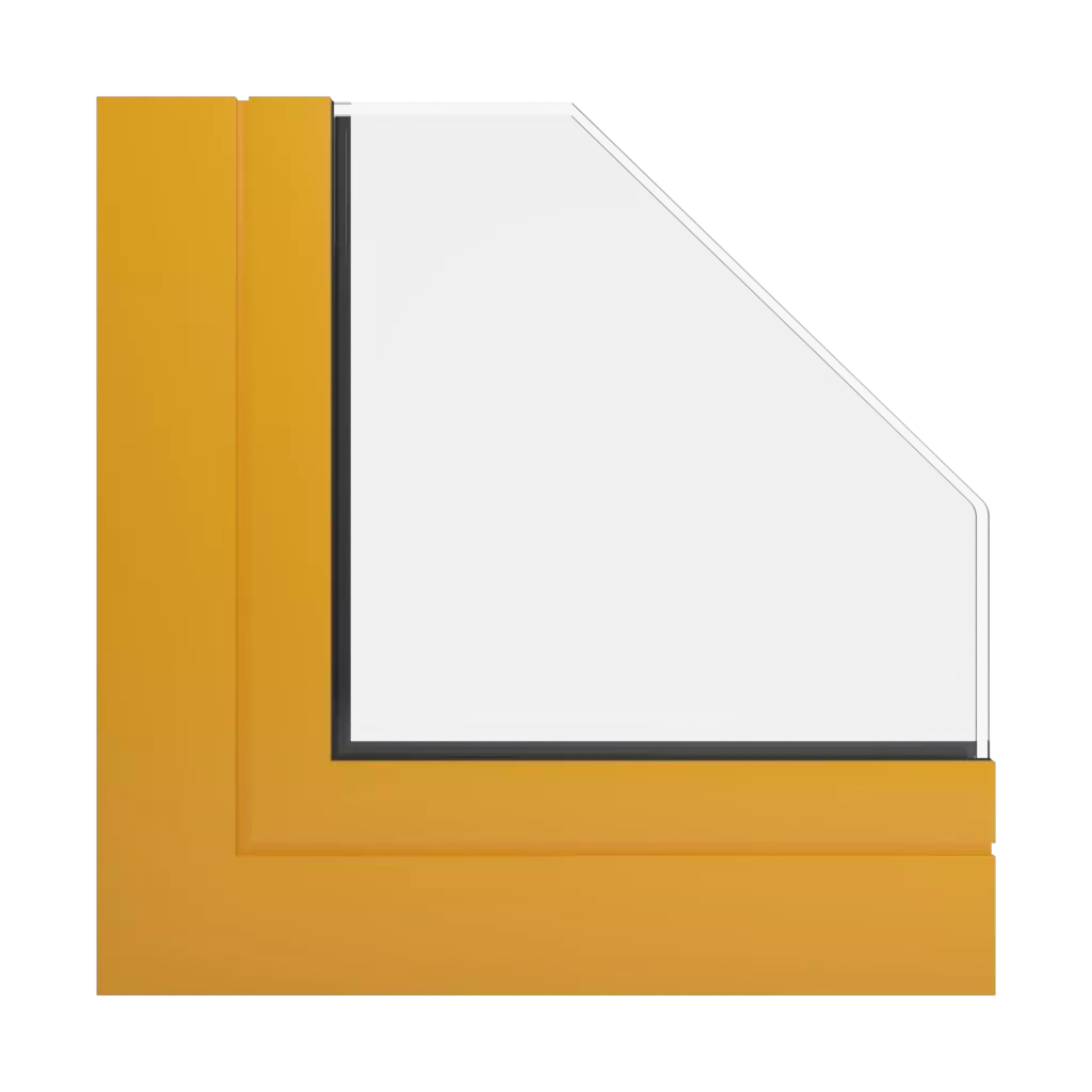 RAL 1033 żółcień georginiowa okna profile-okienne aliplast panorama