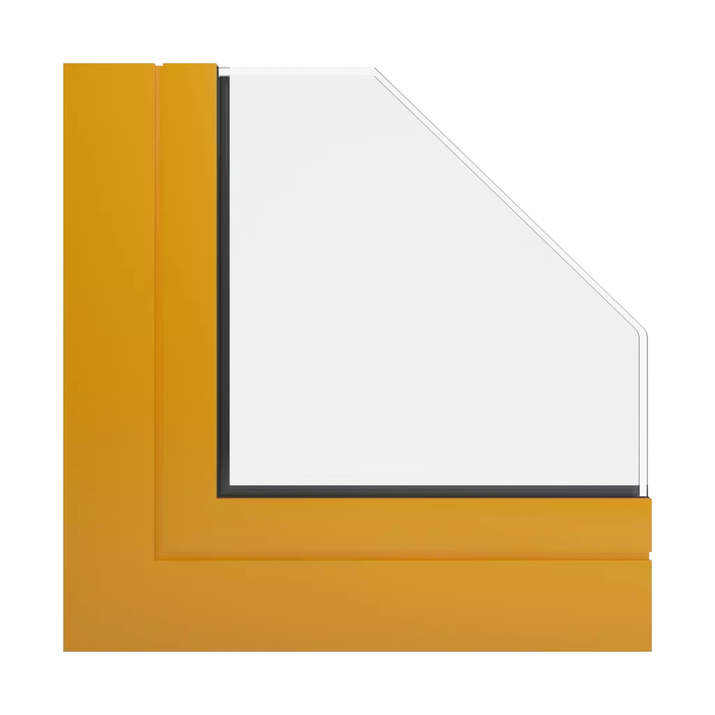 RAL 1037 Å¼Ã³Å‚ty sÅ‚oneczny okna profile-okienne aluprof mb-skyline