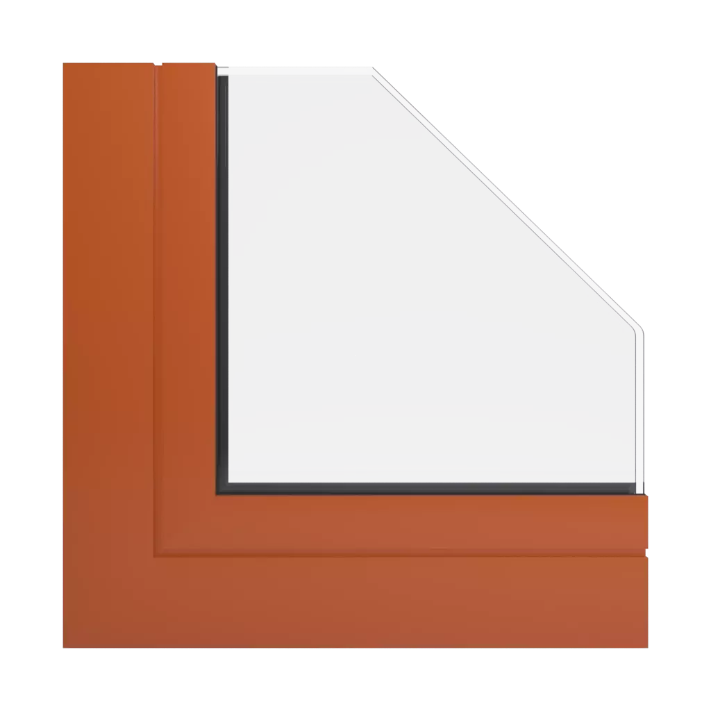 RAL 2001 pomaraÅ„czowy ceglasty okna profile-okienne aluprof mb-skyline