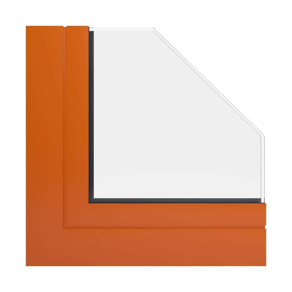RAL 2009 pomaraÅ„czowy okna profile-okienne aluprof mb-skyline