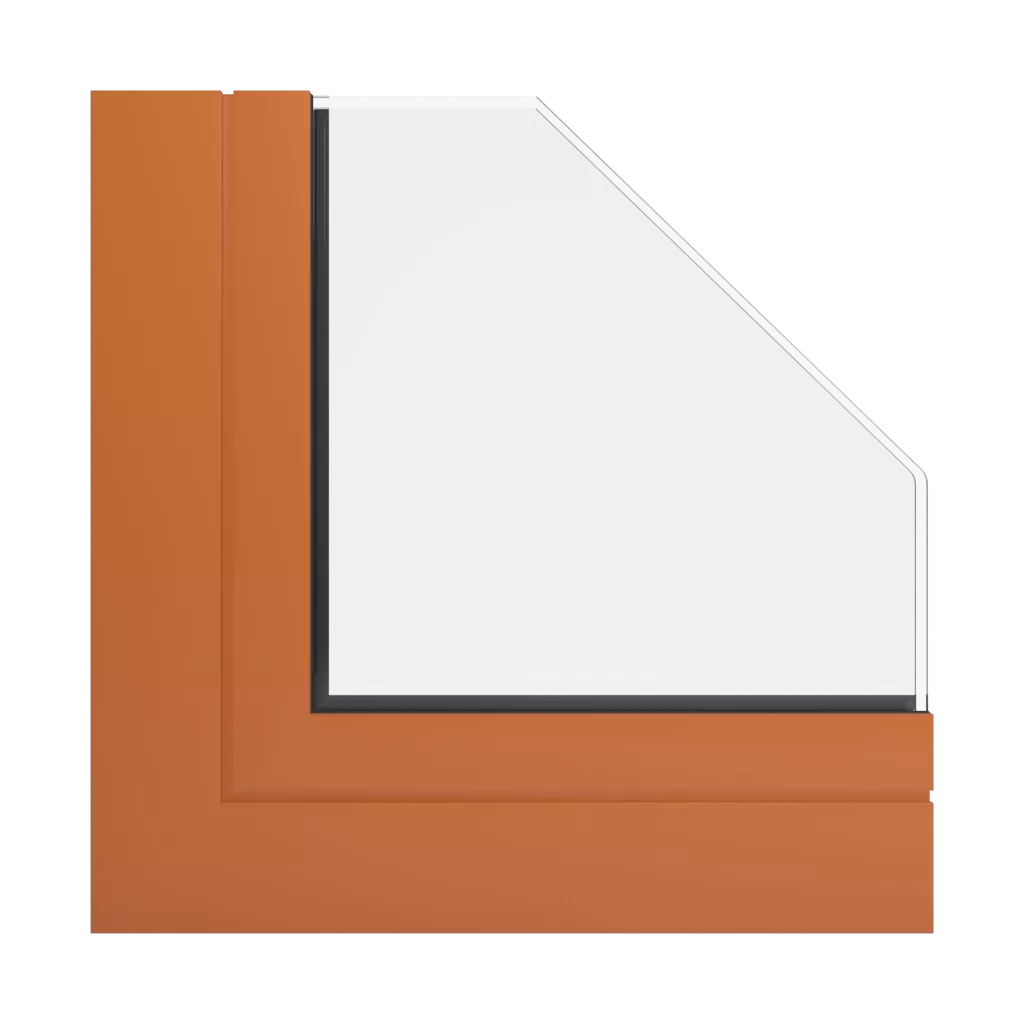 RAL 2010 pomarańczowy sygnałowy okna profile-okienne aluprof mb-77-hs