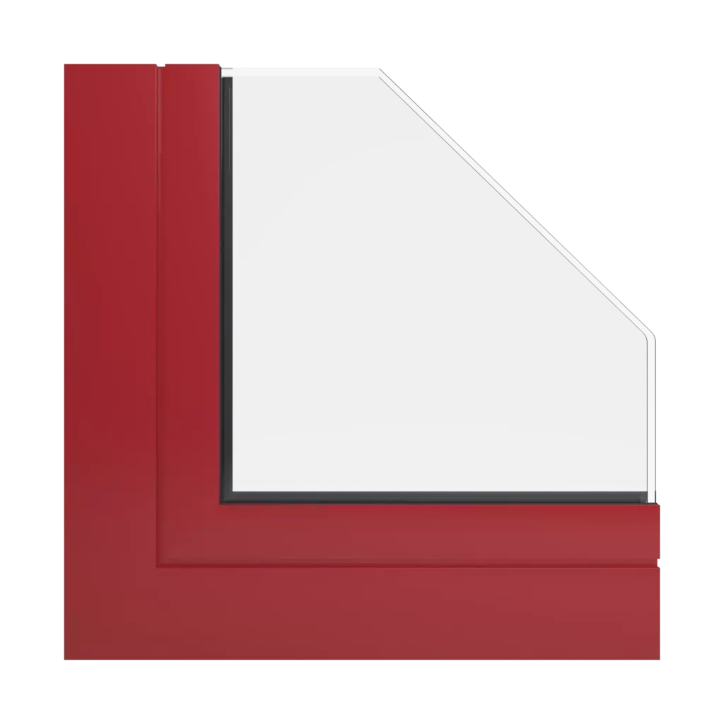 RAL 3001 czerwony gÅ‚Ä™boki okna profile-okienne aluprof mb-skyline