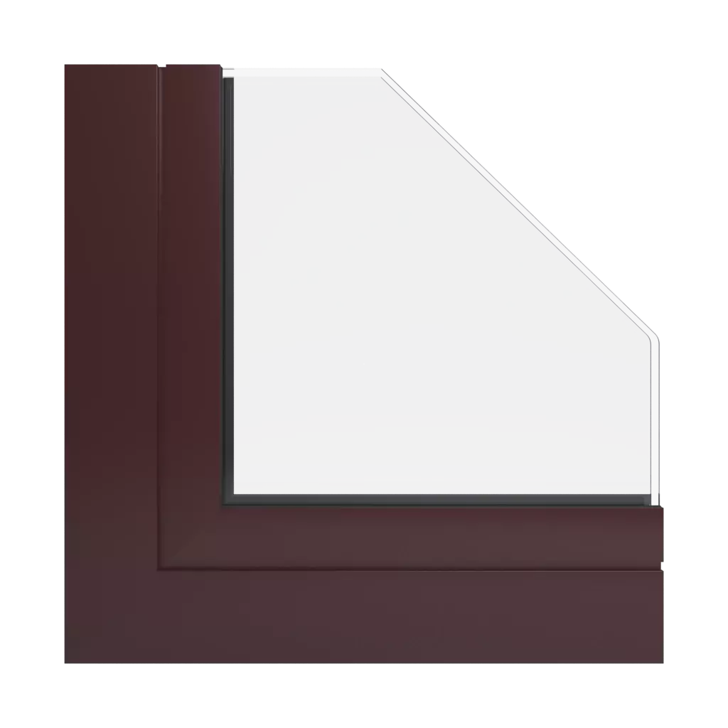 RAL 3007 ciemny wiśniowy okna kolory aliplast 