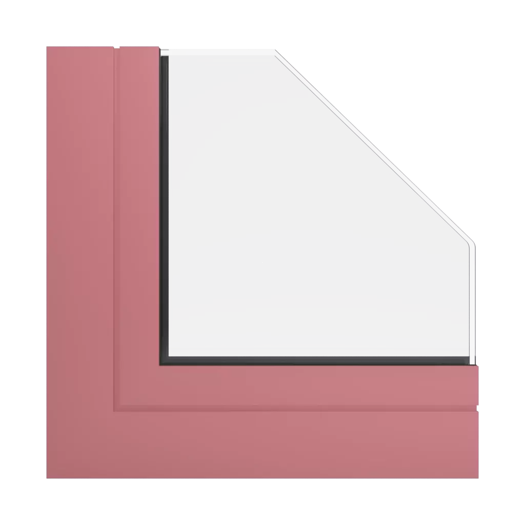 RAL 3014 rÃ³Å¼owy ciemny okna profile-okienne aluprof mb-skyline