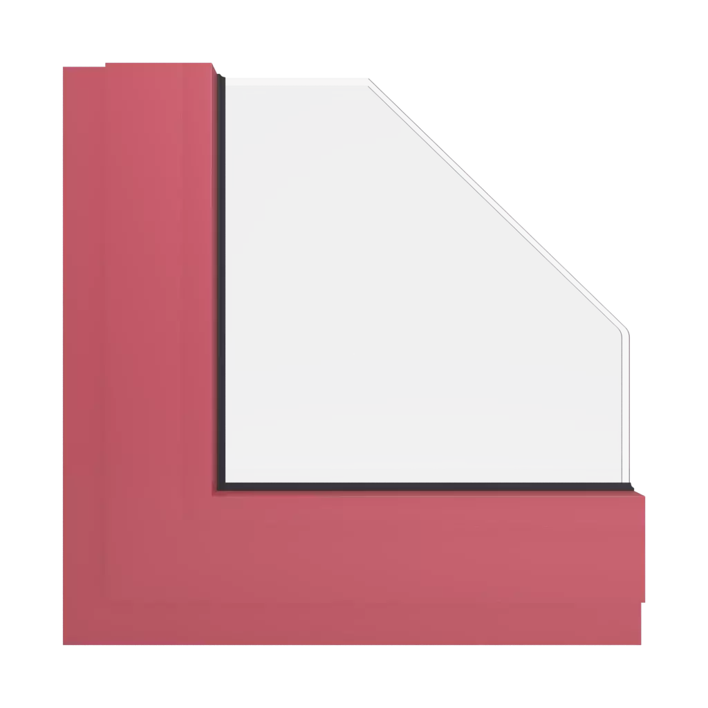 RAL 3017 różowy ciemny okna kolory aluminium-ral ral-3017 interior
