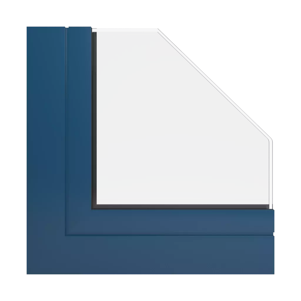 RAL 5001 niebieski turkusowy okna profile-okienne aliplast panorama