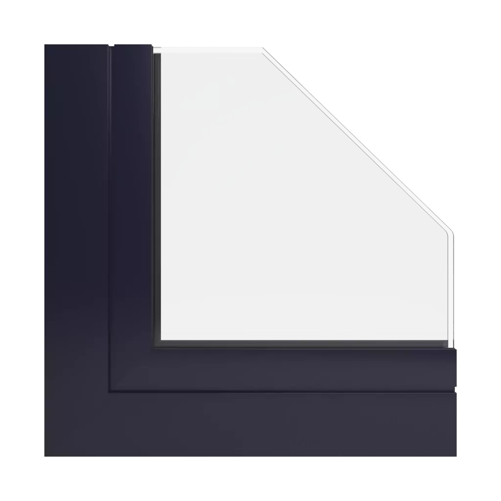 RAL 5004 niebieski czarny okna profile-okienne aluprof mb-skyline