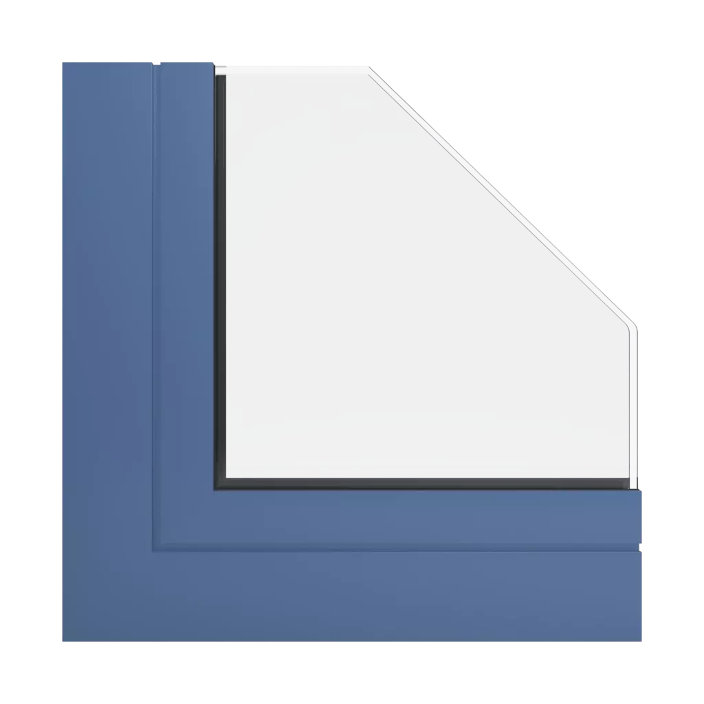 RAL 5023 błękitny popielaty okna profile-okienne aliplast panorama