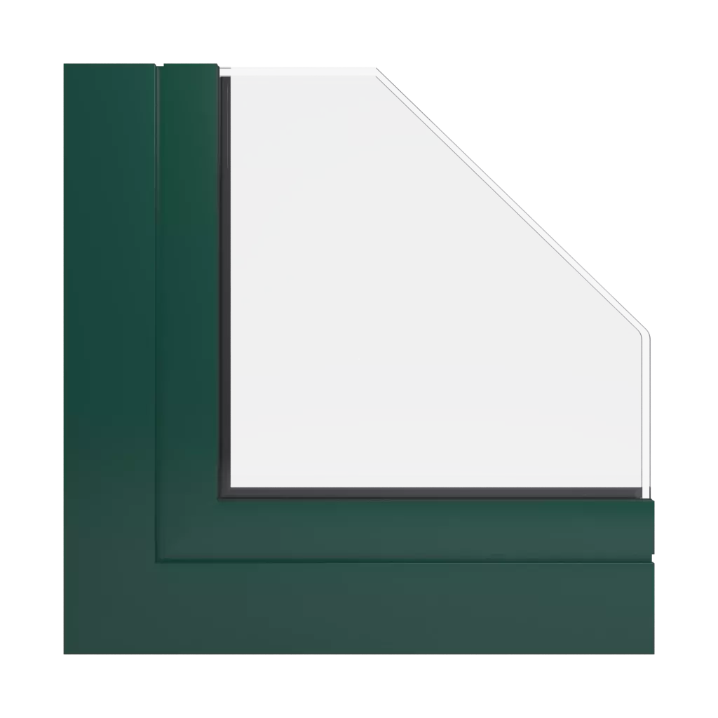 RAL 6005 zielony mech okna profile-okienne aliplast panorama