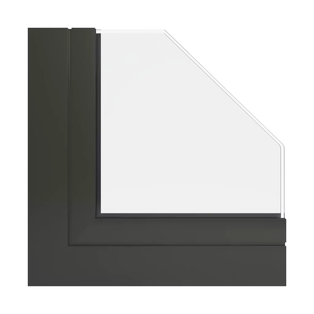 RAL 6008 zielony brązowy produkty okna-aluminiowe    