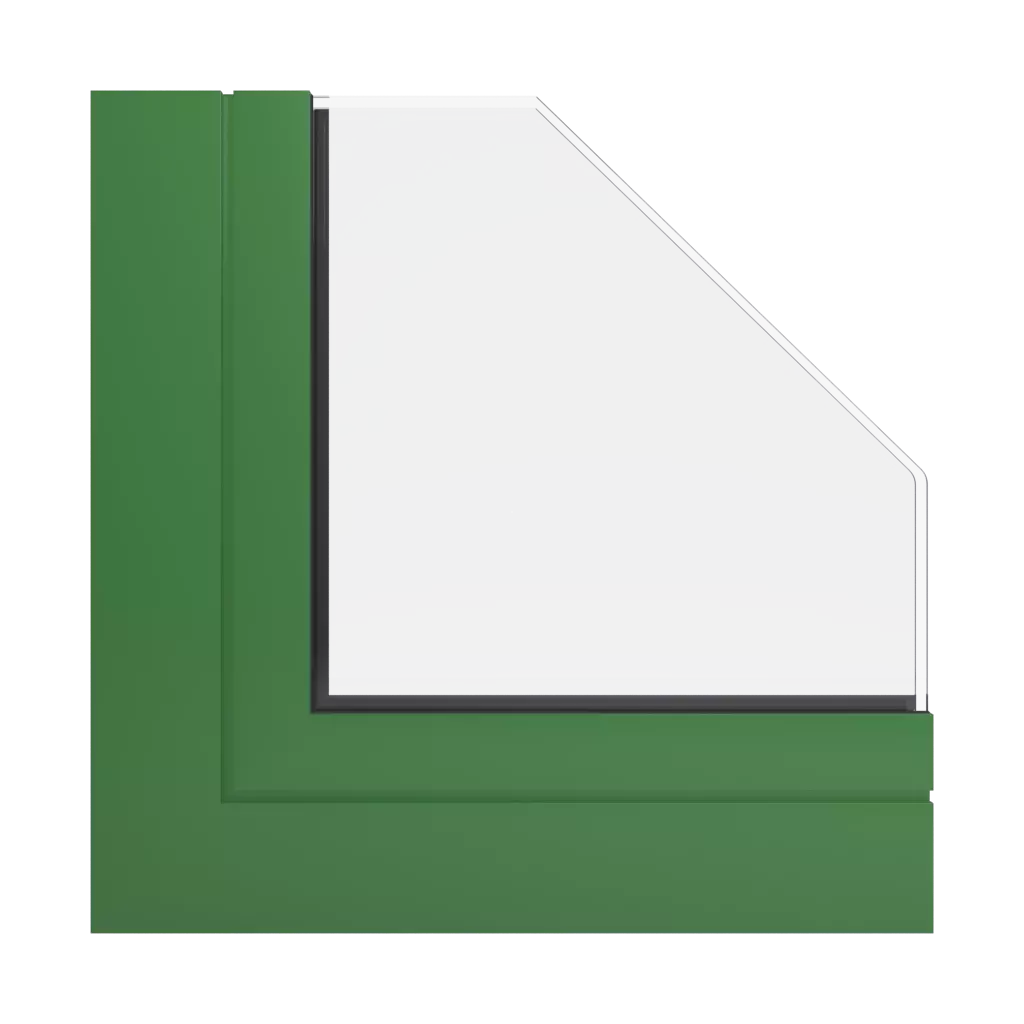 RAL 6010 zielona soczysta okna profile-okienne aliplast panorama