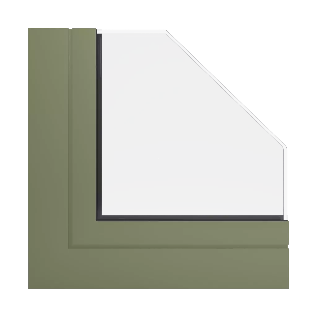 RAL 6013 zielony trzcinowy okna kolory aliplast 