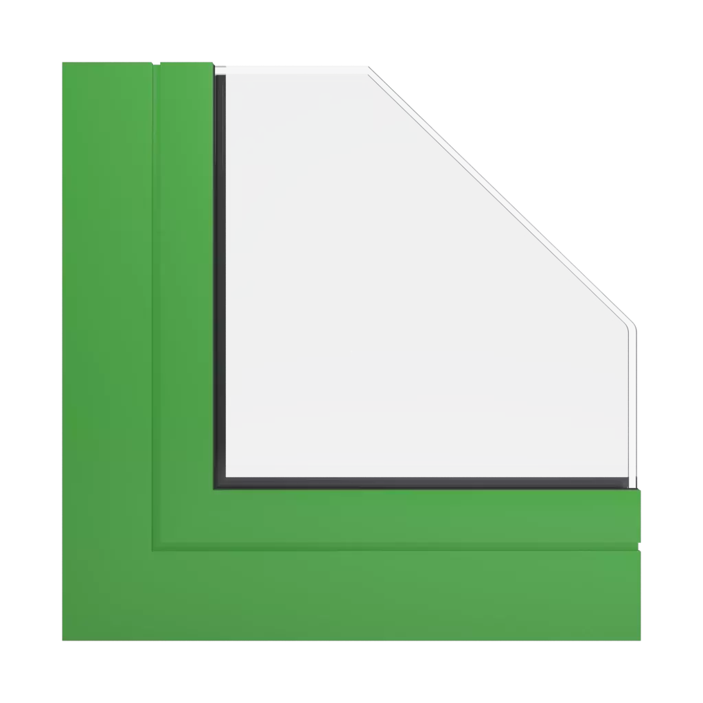 RAL 6018 zielony Å¼Ã³Å‚ty okna profile-okienne aluprof mb-skyline