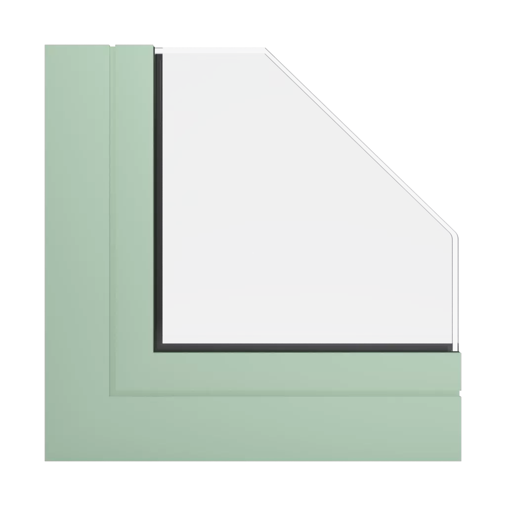 RAL 6019 seledynowy średni okna profile-okienne aliplast mc-glass