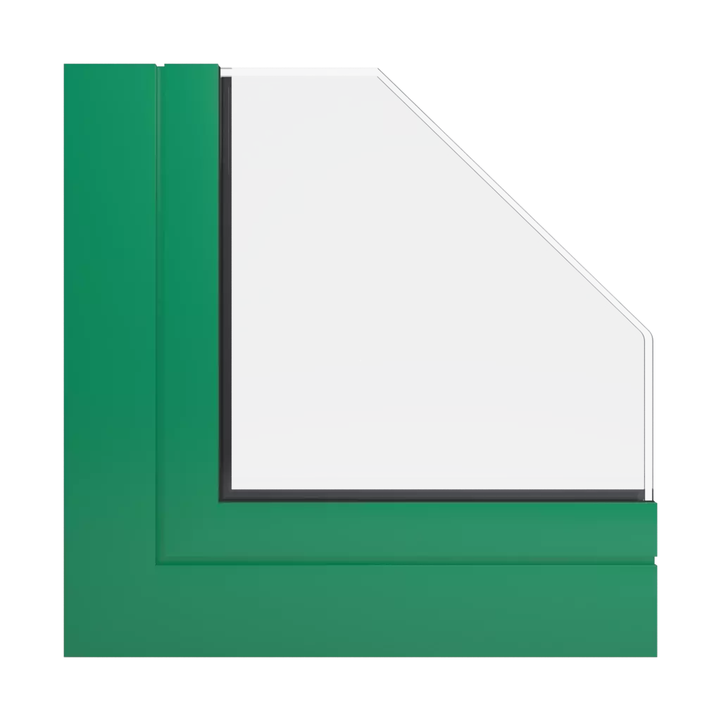 RAL 6024 Traffic green okna kolory aliplast 