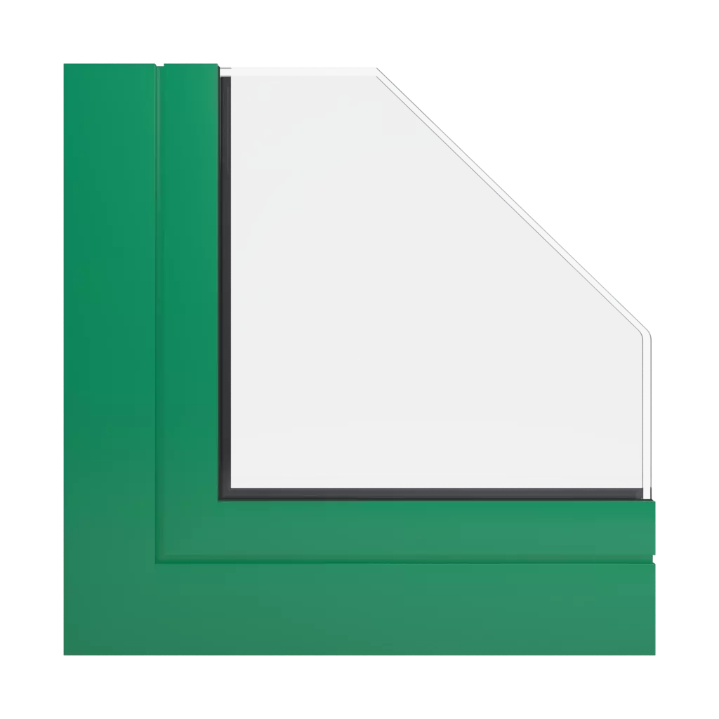 RAL 6024 Traffic green okna profile-okienne aluprof mb-45-office