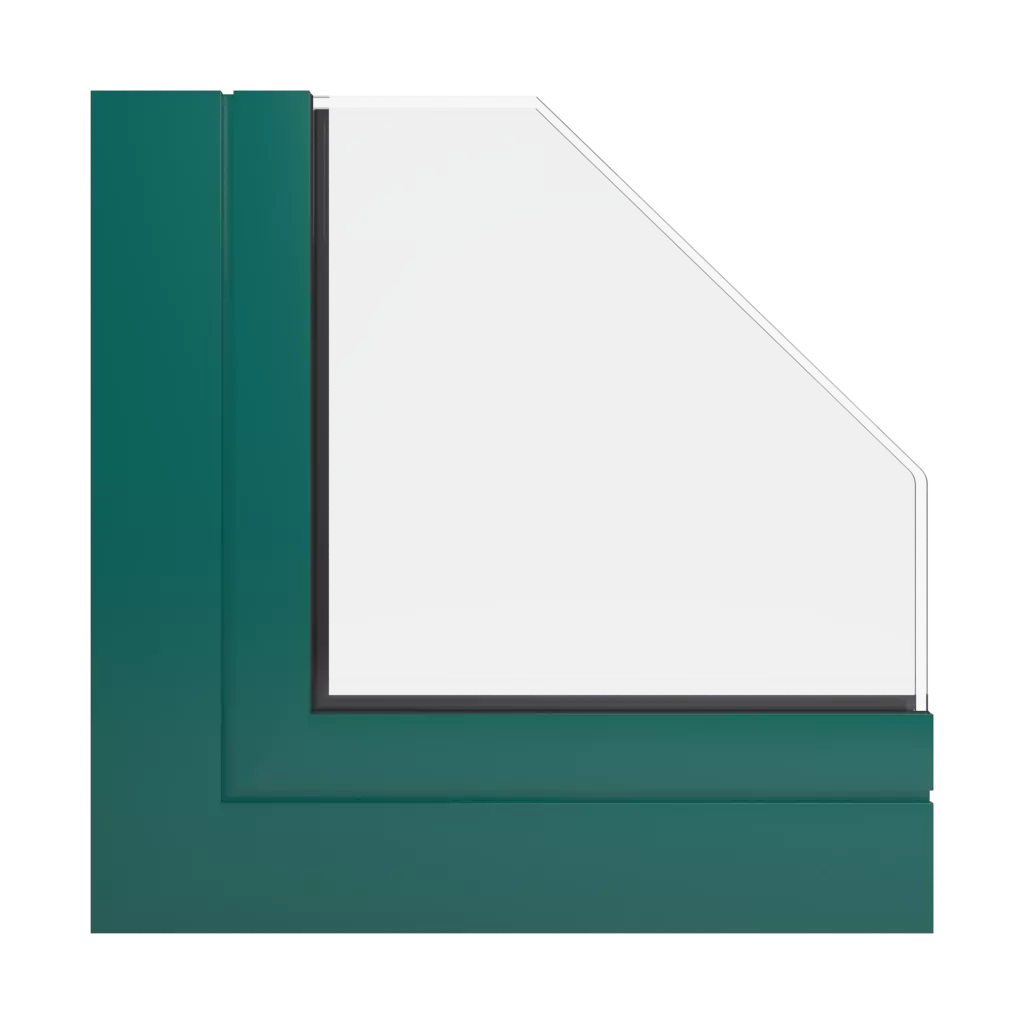 RAL 6026 zielony opal okna profile-okienne aliplast mc-glass