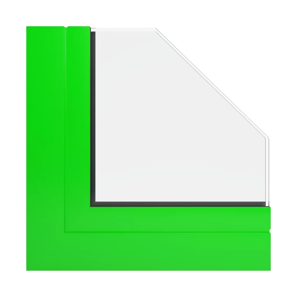 RAL 6038 fluorescencyjny zielony okna profile-okienne aliplast mc-glass