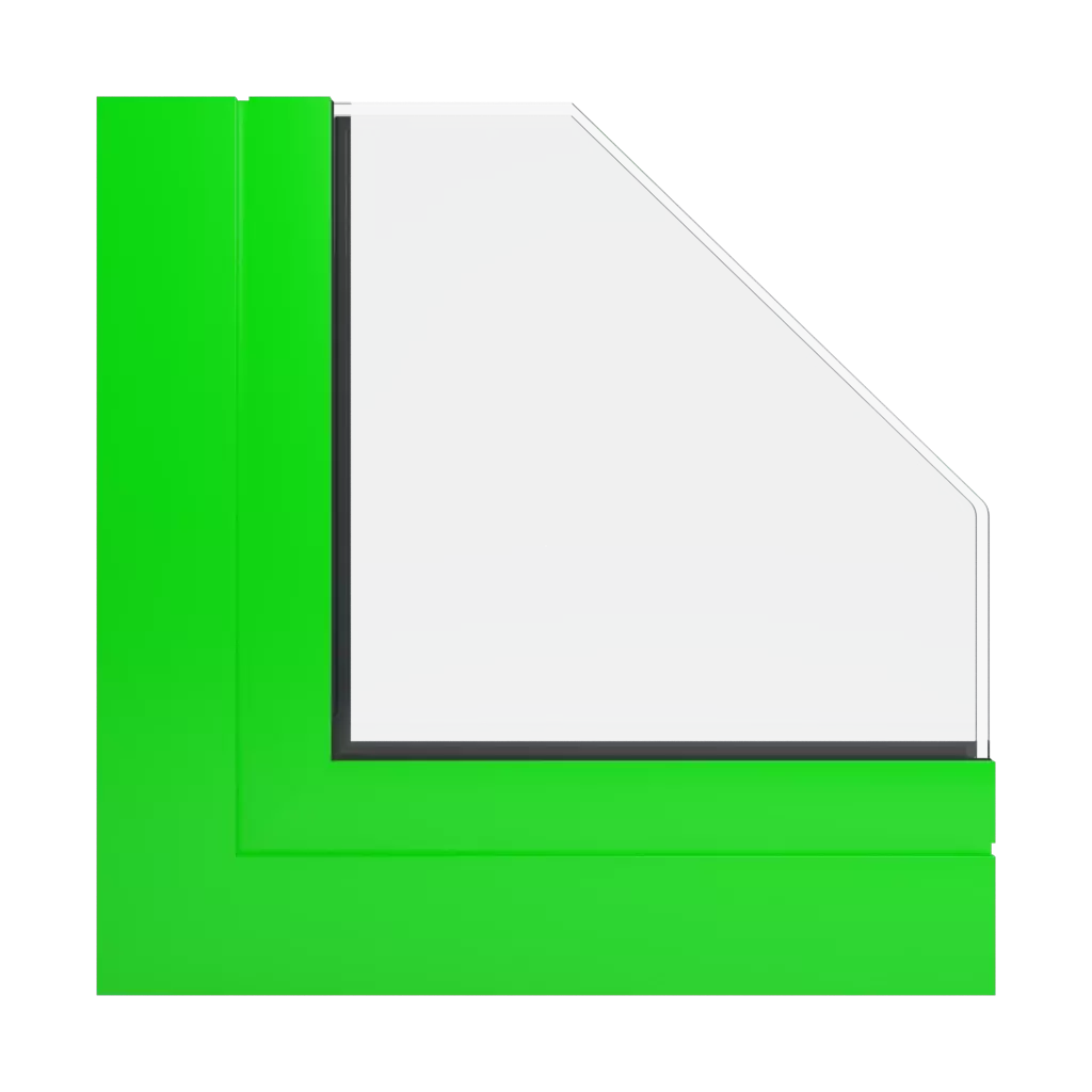 RAL 6038 fluorescencyjny zielony okna profile-okienne ponzio sl1600tt