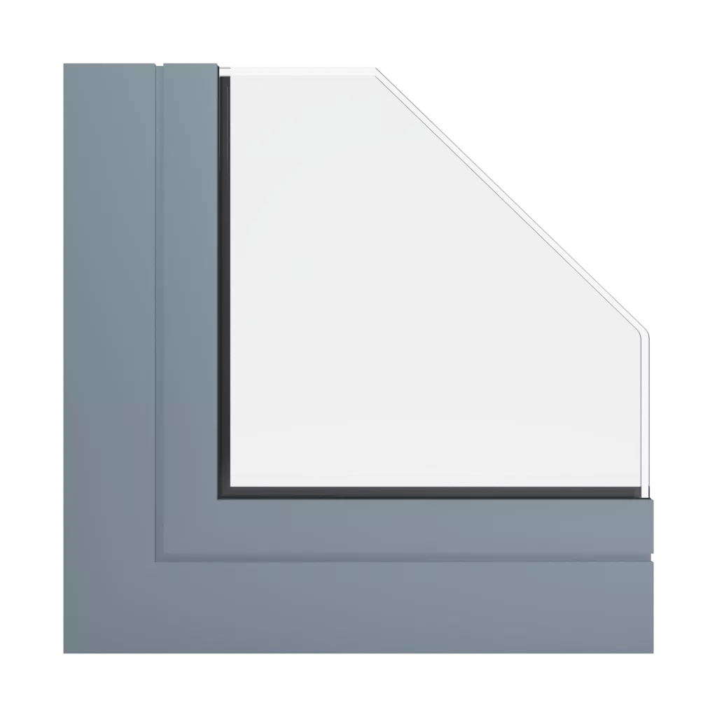 RAL 7000 szary popielaty okna profile-okienne aliplast mc-glass